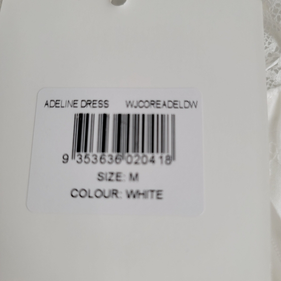 With Jean Adeline Dress in White size M NWT - Picture 11 of 11